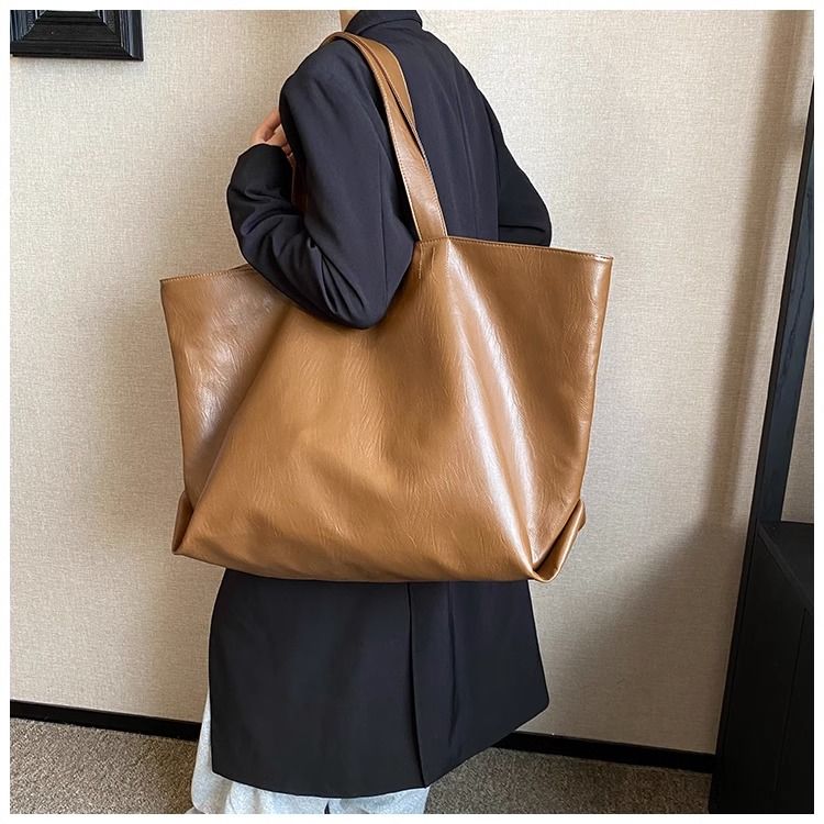 FOUR ONE Große Kapazität Damen Vielseitige Neue Einfache Schultertasche Lässige Textur Klassenzimmer Pendler Einkaufstasche_voghion.com