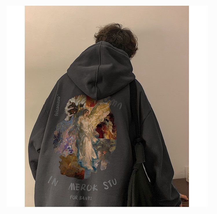 Men's Hoodie Autumn Style Loose Fit Casual Fashion Pullover_voghion.com