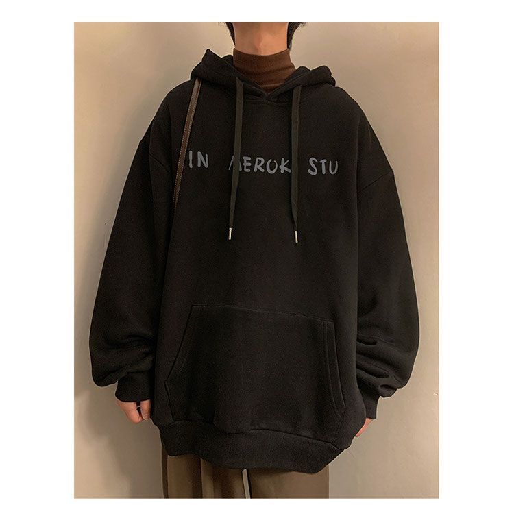 Men's Hoodie Autumn Style Loose Fit Casual Fashion Pullover_voghion.com