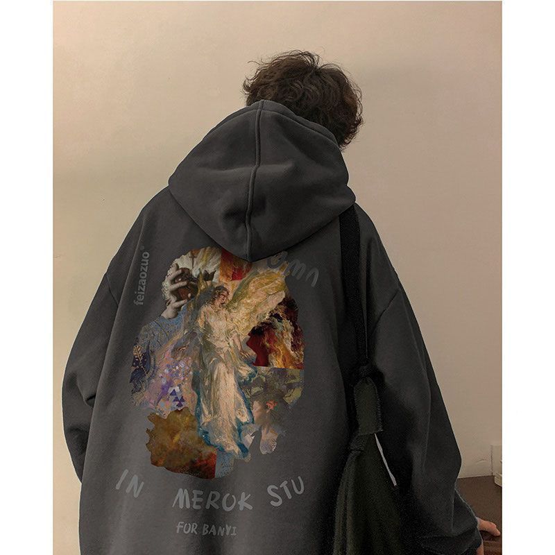 sweater men's 2023 new spring and autumn version American loose China-Chic fashion brand coat clothes_voghion.com