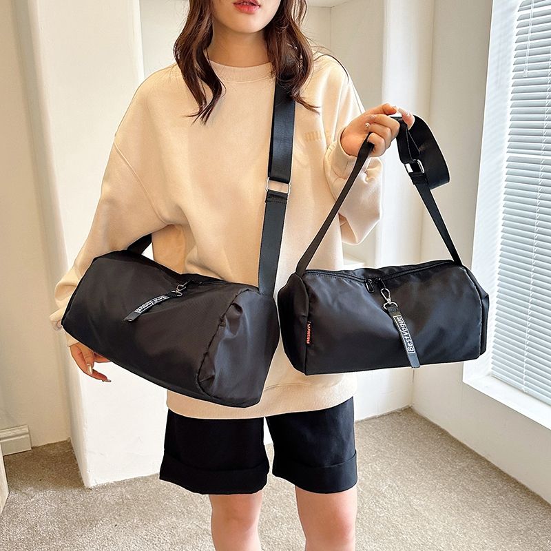 Travel bag, one-shoulder portable casual clothing storage bag, foldable cross-body bag, sports fitness tote bag, travel bag
