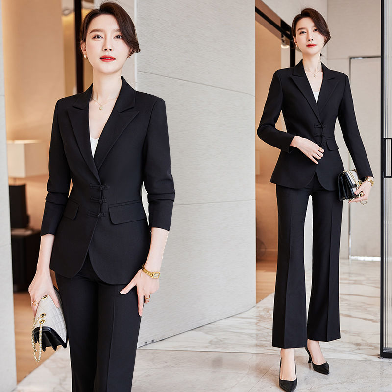 High-end business attire suit for women, autumn and winter new temperament formal wear, hotel manager sales work clothes suit