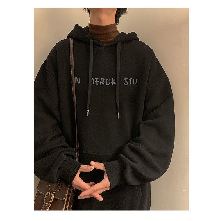 Men's Hoodie Autumn Style Loose Fit Casual Fashion Pullover_voghion.com