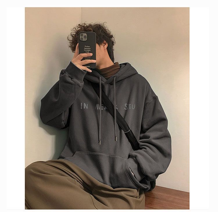 Men's Hoodie Autumn Style Loose Fit Casual Fashion Pullover_voghion.com