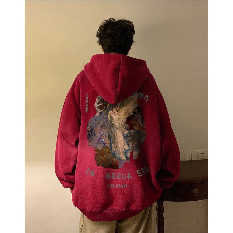 sweater men's 2023 new spring and autumn version American loose China-Chic fashion brand coat clothes_voghion.com