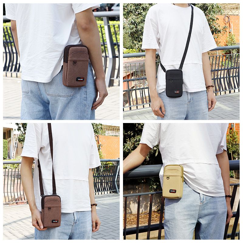 New mobile phone bag men's waist bag multifunctional vertical mini small bag construction site work wear belt mobile phone bag