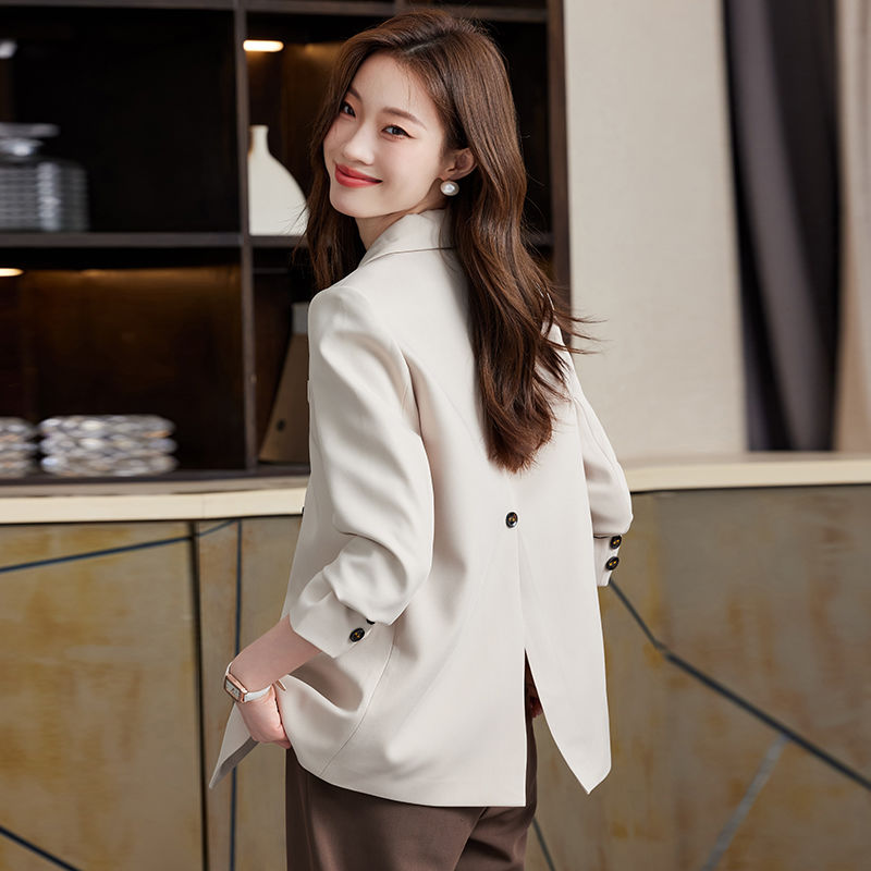 Off-white blazer women's autumn and winter 2023 new design niche top casual small man hot style suit