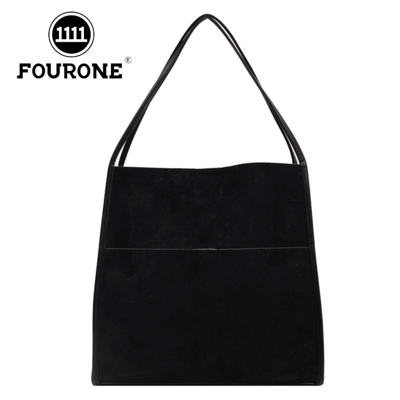 FOUR ONE large capacity women's versatile new single shoulder bucket bag, popular commuting tote bag this year_voghion.com