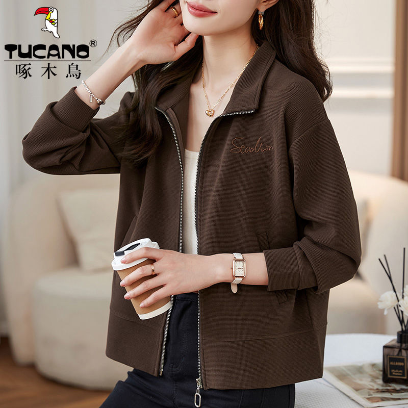 Autumn popular zipper cardigan jacket for women 2023 new spring and autumn thin sweatshirt women's outer top