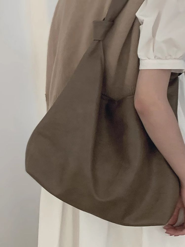 大容量腋下包包女2023新款秋冬時尚復古手提包通勤托特包單肩包