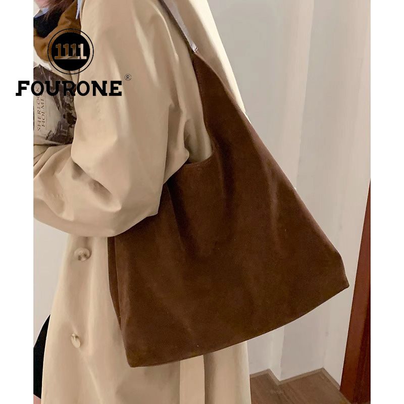 Maillard Underarm Bag Women's New Trendy Korean Buckskin Tote Bag Versatile Large Capacity Bag