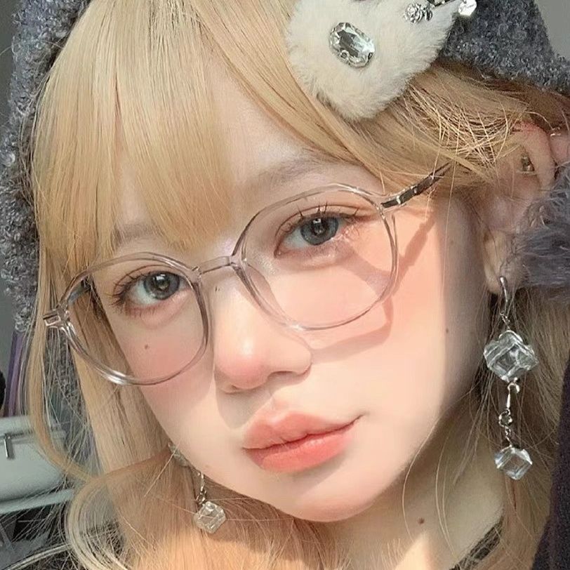 復古鏡框透明眼鏡框潮流眼鏡近視女防藍光配度數素顏韓版潮眼鏡架
