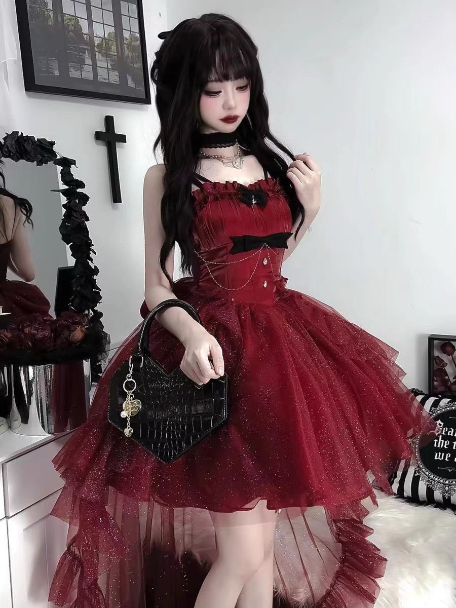 北極星 セクシー jskロリータ/ 洋服ドレス コスプレ二次会ワンピーコスプレ 花嫁 茶会 可愛いキャミワンピース 洋装 cosコスチューム 福袋 T