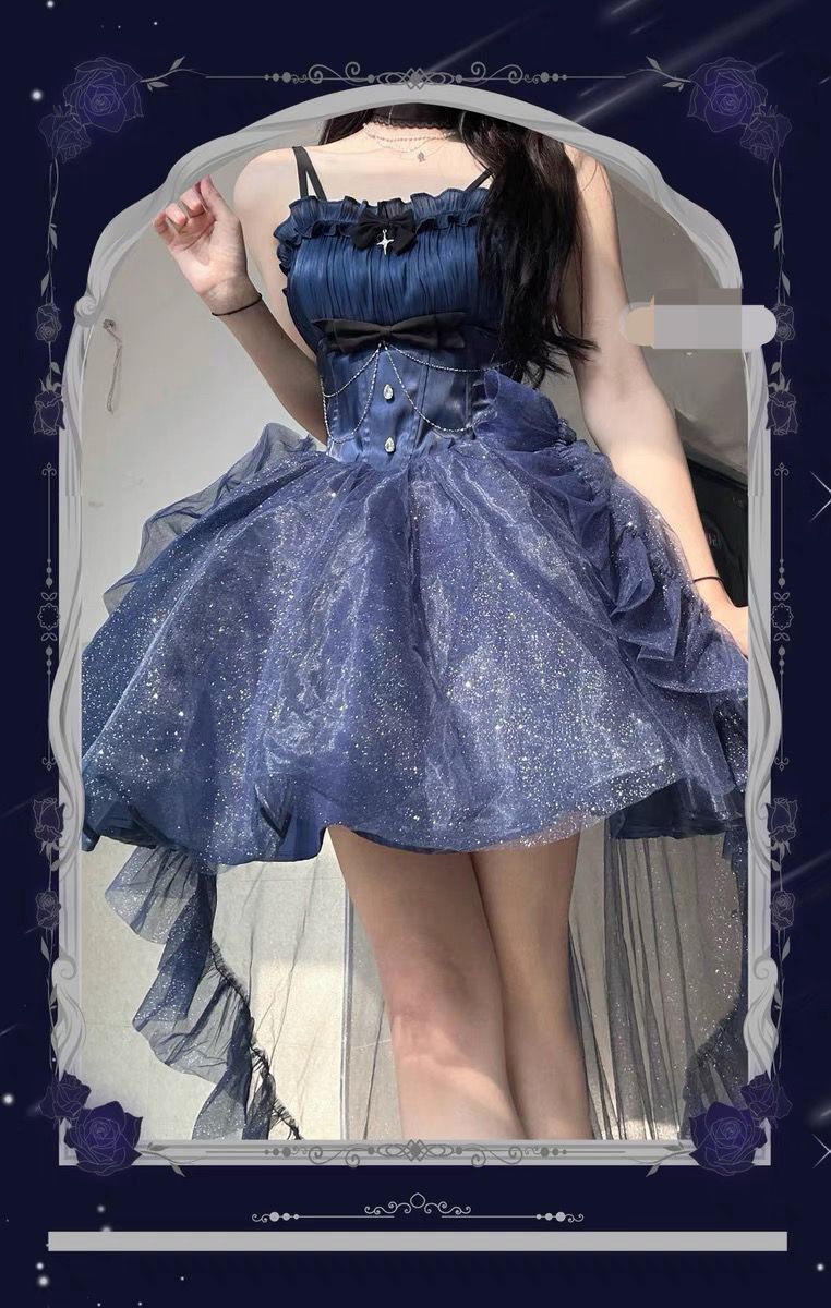 北極星 セクシー jskロリータ/ 洋服ドレス コスプレ二次会ワンピーコスプレ 花嫁 茶会 可愛いキャミワンピース 洋装 cosコスチューム 福袋 T