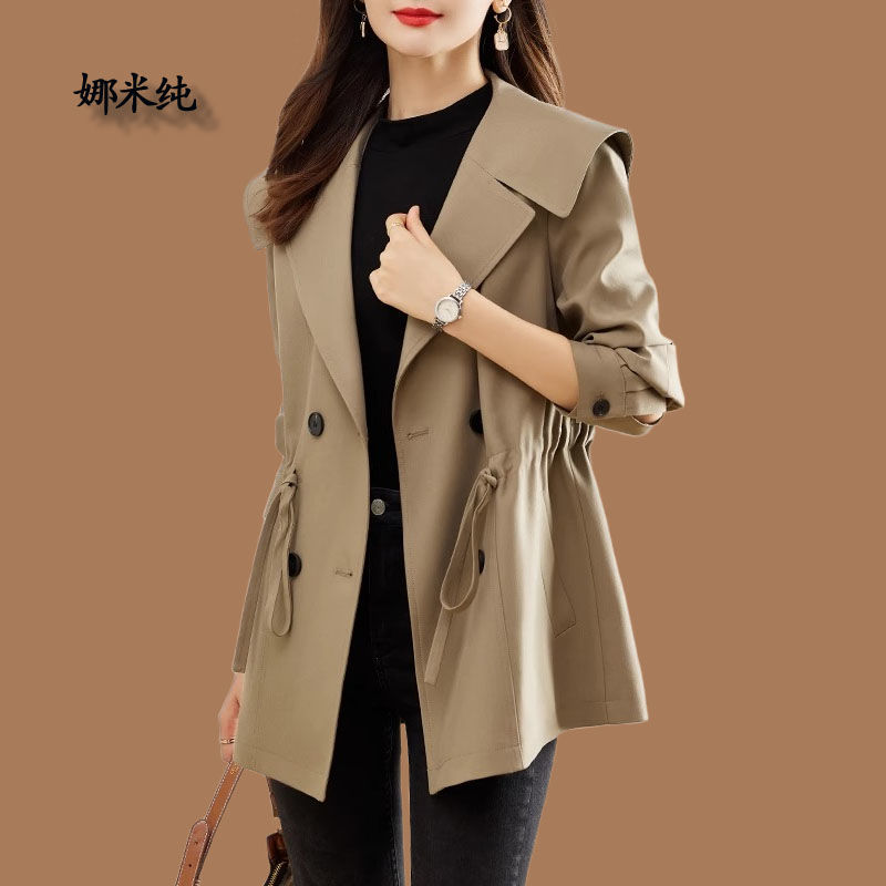 时尚休闲女装风衣秋季新款韩版高级感小个子气质显瘦百搭西装外套
