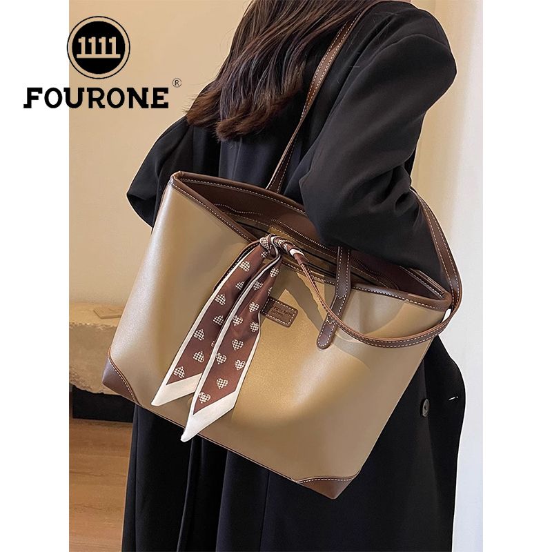 High-end bag for women, large capacity, new versatile shoulder bag, college student commuting tote bag
