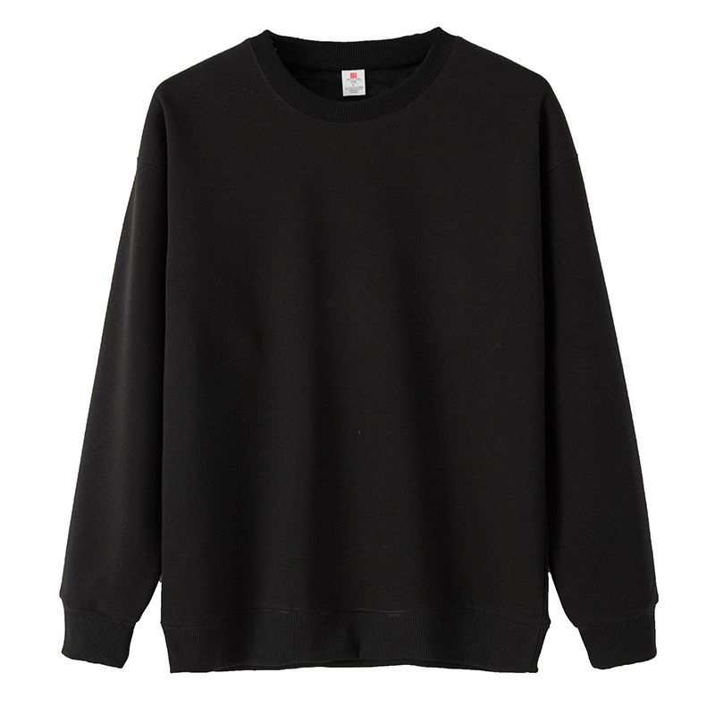 600G Ultra Soft Non-Pilling Thickened Silver Fox Fleece Solid Color Sweatshirt Unisex Dark Gray Inner Layer Warm Winter_voghion.com