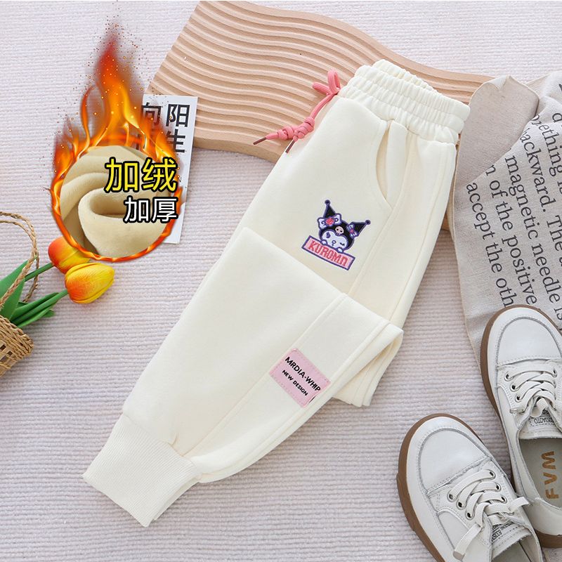  Children's Clothing Autumn Clothes Children's Sports Pants Girls Long Pants Autumn Cartoon Outerwear Casual Pants Trendy Medium and Big Children's Pants