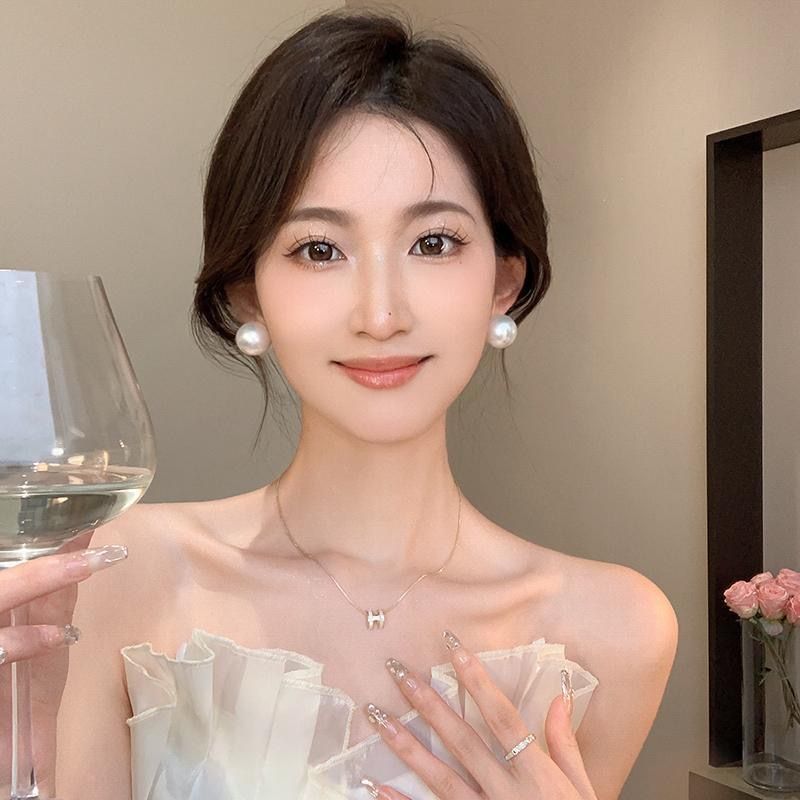925純銀針珍珠耳釘女2023年新款復古耳環輕奢高級小眾ins氣質耳夾