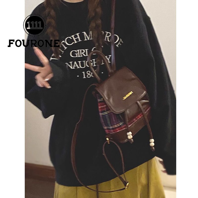 韩国小众双肩包包女新款潮时尚休闲小背包出游旅行水桶包