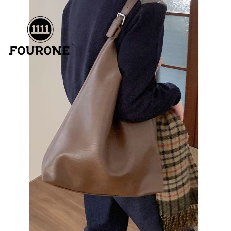Large-capacity bag for women 2023 new simple casual armpit shoulder bag versatile commuter tote bag