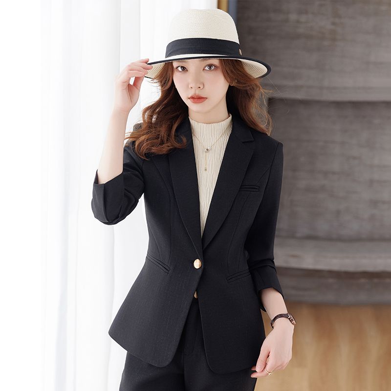 Temperament Casual Suit for Small Women 2023 Spring and Autumn New Fashion Commuting Waist Slimming Suit Jacket