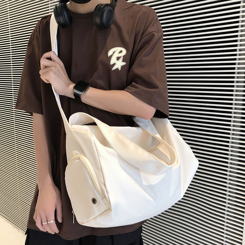 運動瑜伽健身包短途輕便旅行包大容量女收納斜挎背包男網紅旅遊包