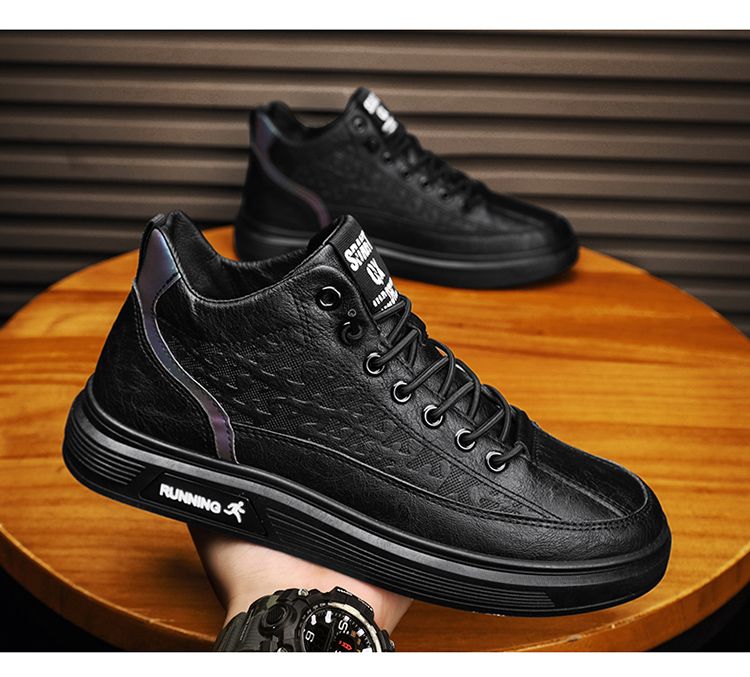 Winterschuhe zur Körpergröße für Herren mit einer Körpergröße von 10 cm und einer Körpergröße von 8 cm und 6 cm. High-Top-Casual-Board_voghion.com