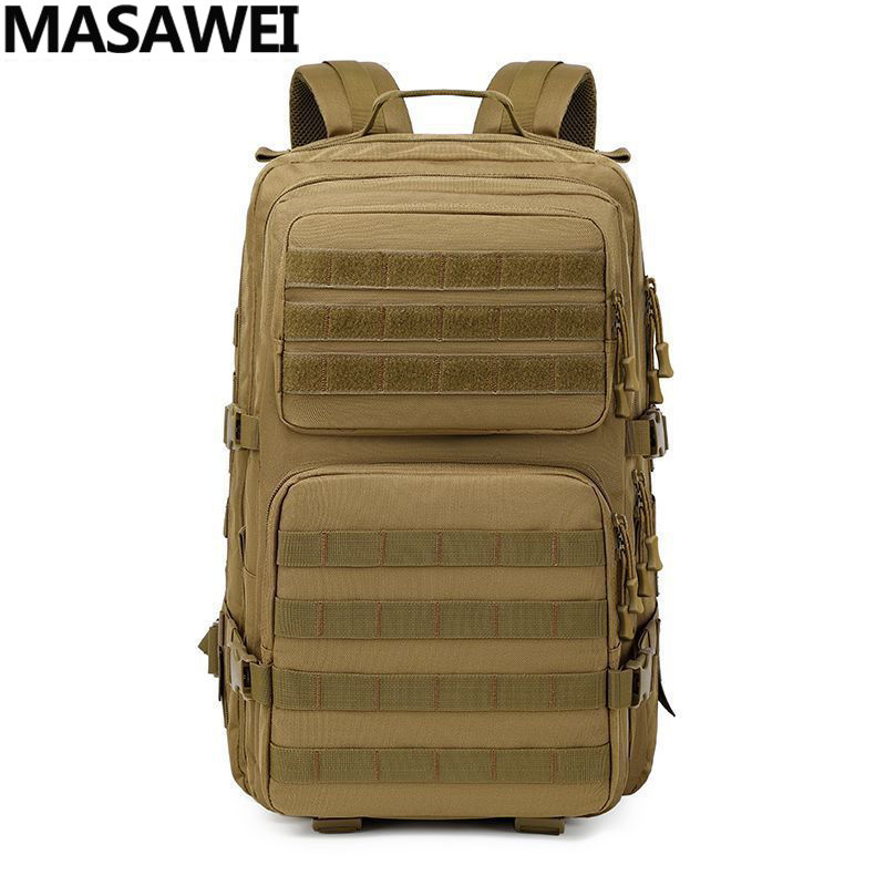 MASAWEI backpack men's outdoor multi-functional camouflage backpack large capacity business trip mountaineering bag combination bag