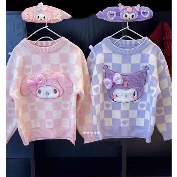 Baby girl sweater 2023 autumn and winter new style children's style cartoon bottoming shirt baby top Korean style trendy children's clothing