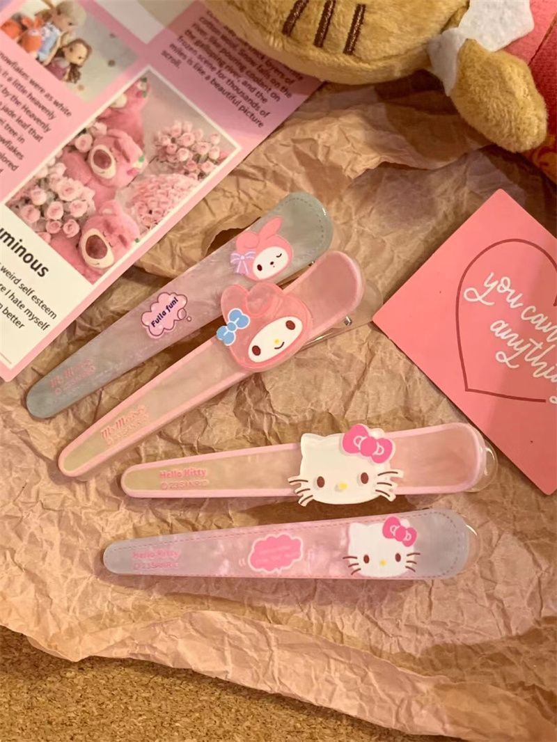 helloKitty美樂蒂髮夾可愛劉海夾化妝夾側邊夾日系卡通發卡髮飾女