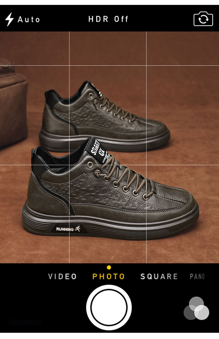 Winterschuhe zur Körpergröße für Herren mit einer Körpergröße von 10 cm und einer Körpergröße von 8 cm und 6 cm. High-Top-Casual-Board_voghion.com
