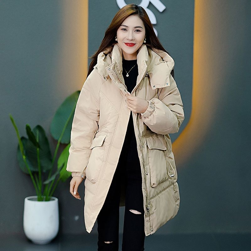 2023新款羽絨服女中長款棉服時尚洋氣冬季保暖韓版小個子百搭外套