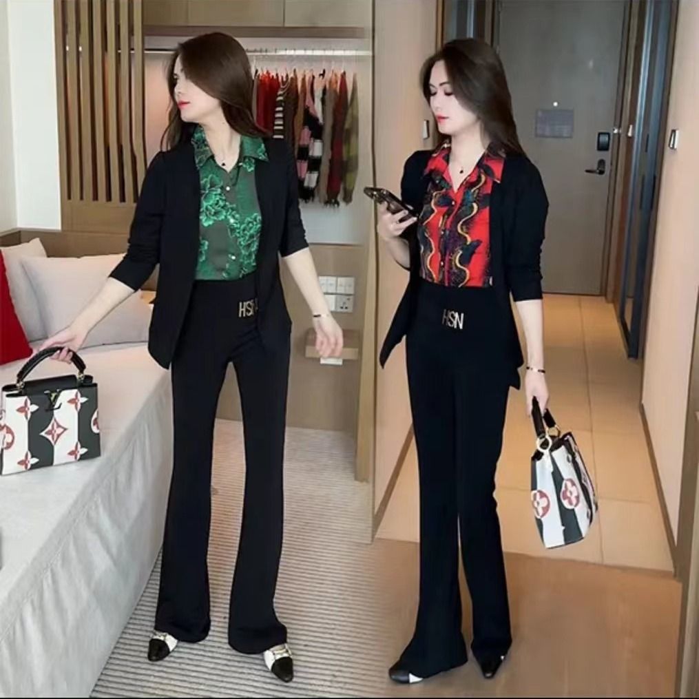 氣質假兩件拼接長袖上衣女襯衫時尚百搭洋氣襯衣假兩件秋裝女上衣