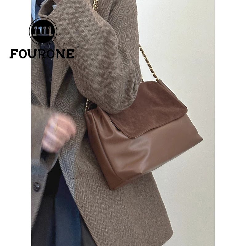 Retro-style large-capacity armpit bag for women, new fashion shoulder bag, high-end commuter tote bag
