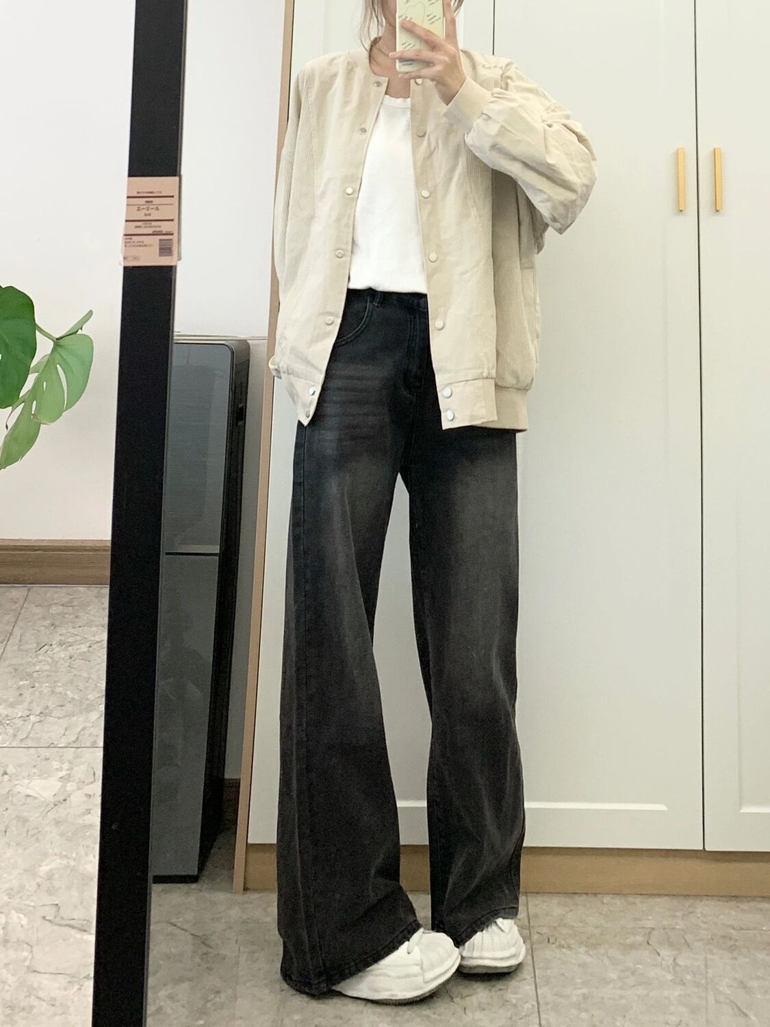 美式闊腿牛仔褲女2023秋季新款寬鬆直筒高腰顯瘦垂感拖地褲子