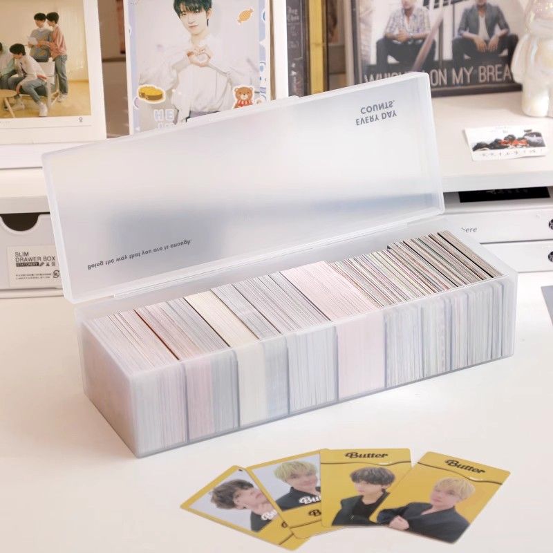 便携式整理箱大容量透明卡牌收纳盒适合游戏王奥特曼等规格的卡片