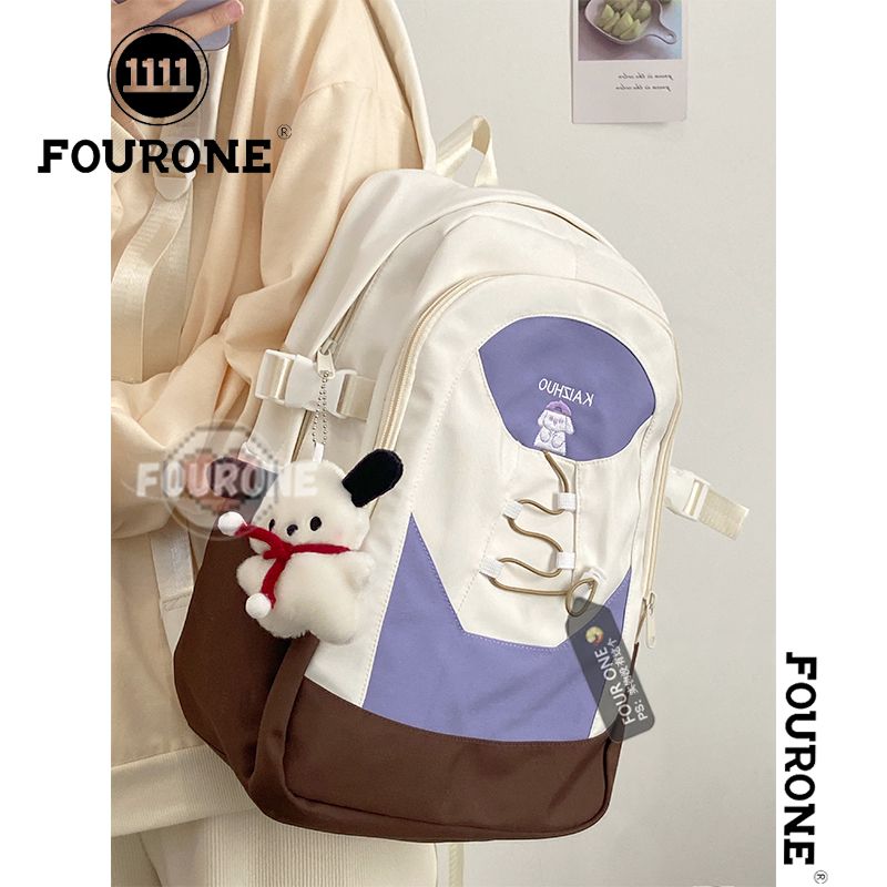 American niche schoolbags, high-value contrasting color backpacks, large-capacity backpacks for junior high school students and high school students