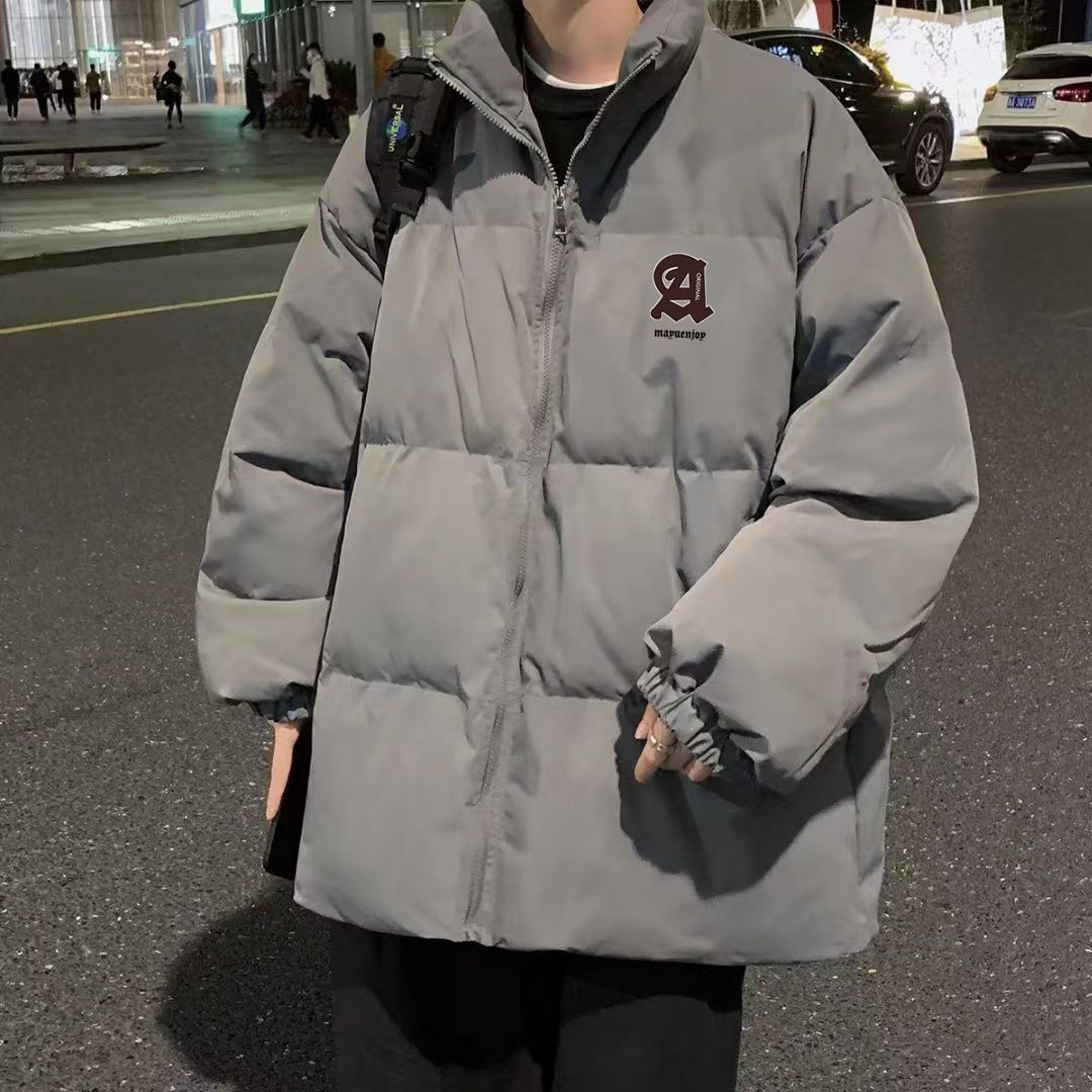 麵包服男冬季加厚款港風潮牌潮流寬鬆棉衣外套學院風時尚情侶棉襖