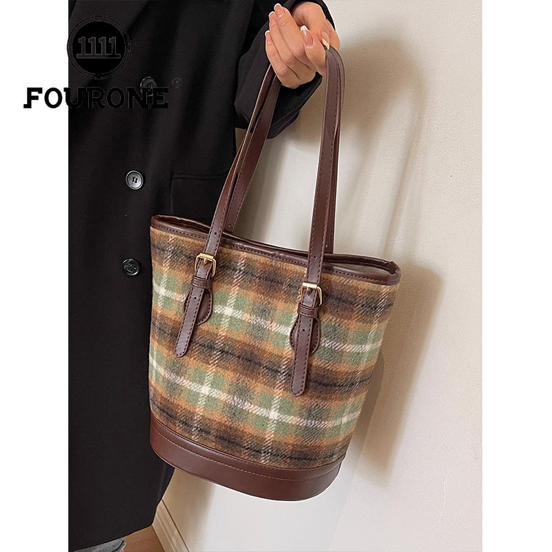 Large-capacity bag for women, versatile new fashion, this year's popular shoulder bag, textured women's bucket bag