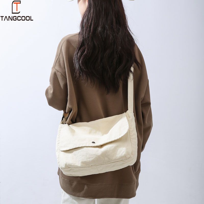 /Korean style casual crossbody bag, simple casual shoulder bag, fashionable retro commuter bag for women