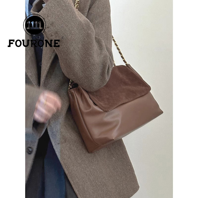 Retro-style large-capacity armpit bag for women, new fashion shoulder bag, high-end commuter tote bag