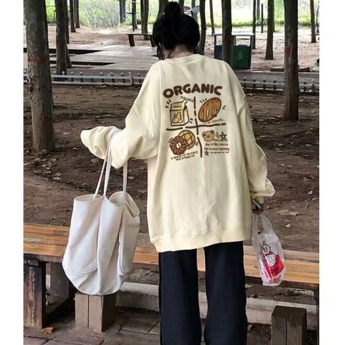 秋季衛衣無帽寬鬆學生冬季加絨加厚外套男女衛衣情侶百搭外穿ins