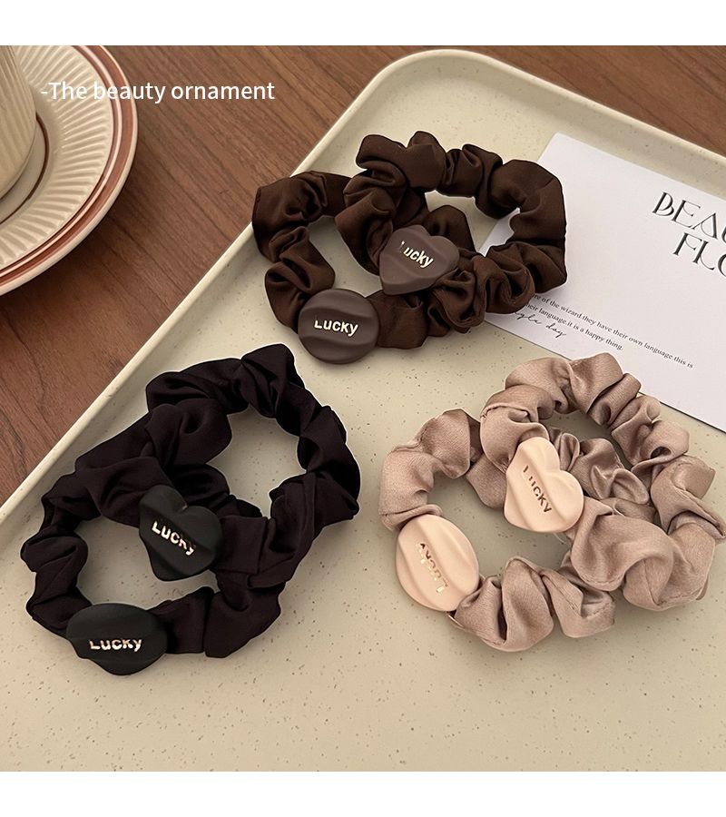 Sophisticated Letter Hair Loop For Ponytail Plate Hair Accessories_voghion.com