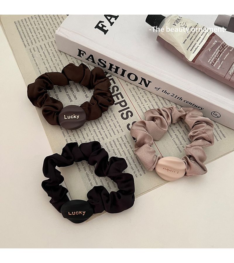 Sophisticated Letter Hair Loop For Ponytail Plate Hair Accessories_voghion.com