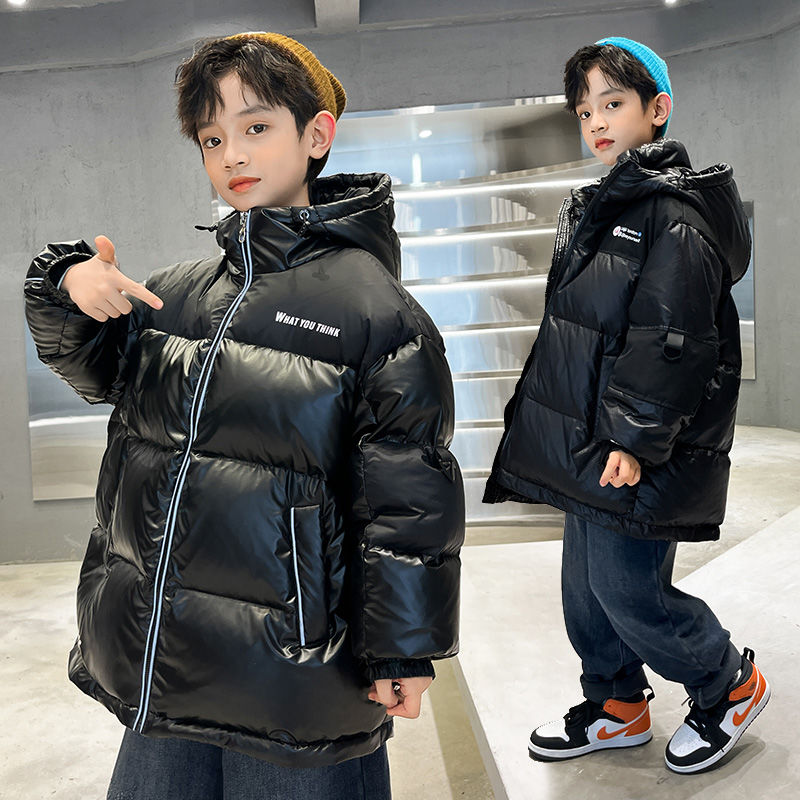 Boys' down jacket winter wash-free big children  new winter boys and children thickened foreign style jacket white trendy brand