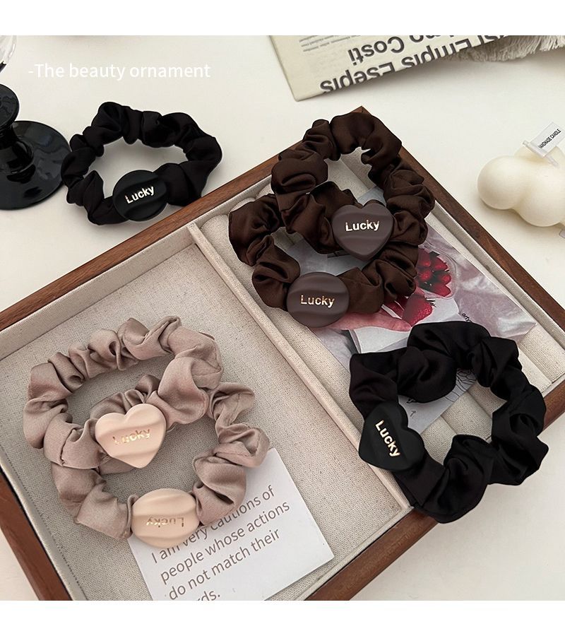 Sophisticated Letter Hair Loop For Ponytail Plate Hair Accessories_voghion.com