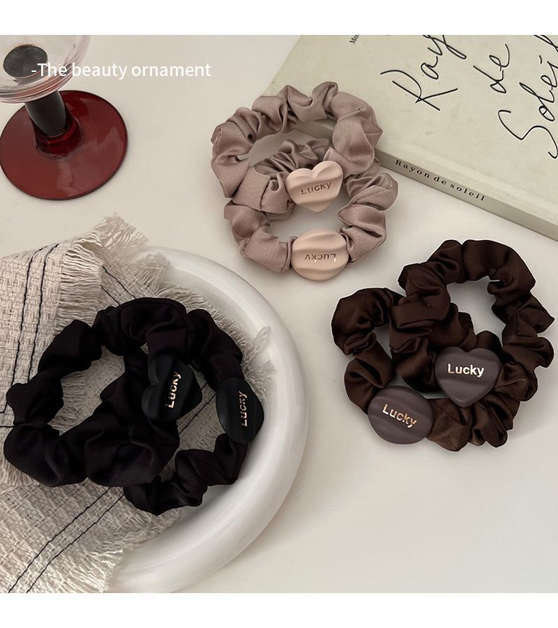 Sophisticated Letter Hair Loop For Ponytail Plate Hair Accessories_voghion.com