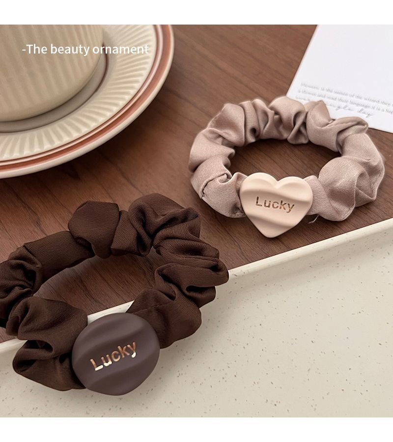 Sophisticated Letter Hair Loop For Ponytail Plate Hair Accessories_voghion.com
