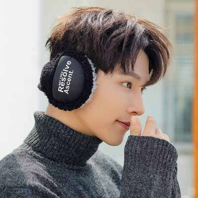 Earmuffs to keep warm in winter, men and women's earmuffs, Korean version, versatile and simple, student winter cycling, neutral windproof earmuffs